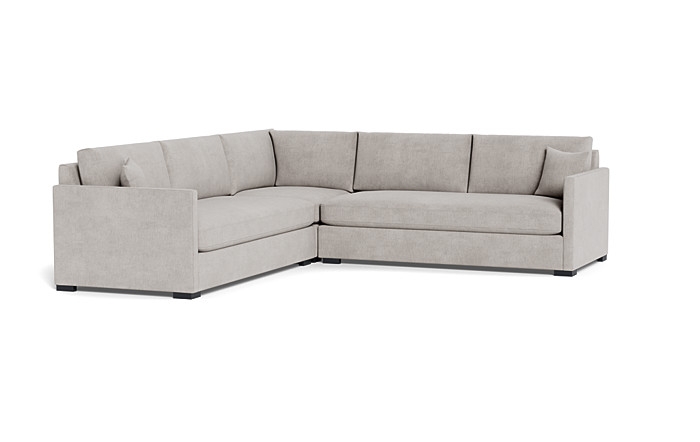 Scarlett 4-Seat Corner Sectional / Cement Performance Antimicrobial Chenille - Image 3