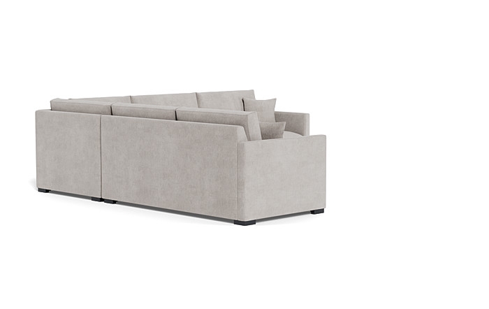 Scarlett 4-Seat Corner Sectional / Cement Performance Antimicrobial Chenille - Image 2