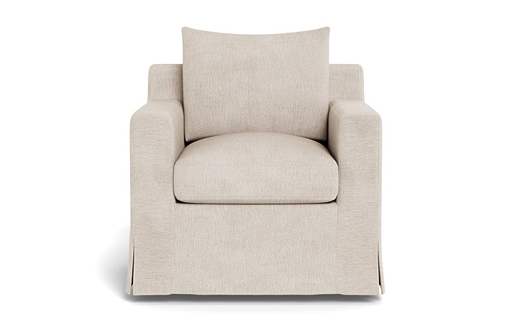 Sloan Slipcovered Swivel Chair - Image 4