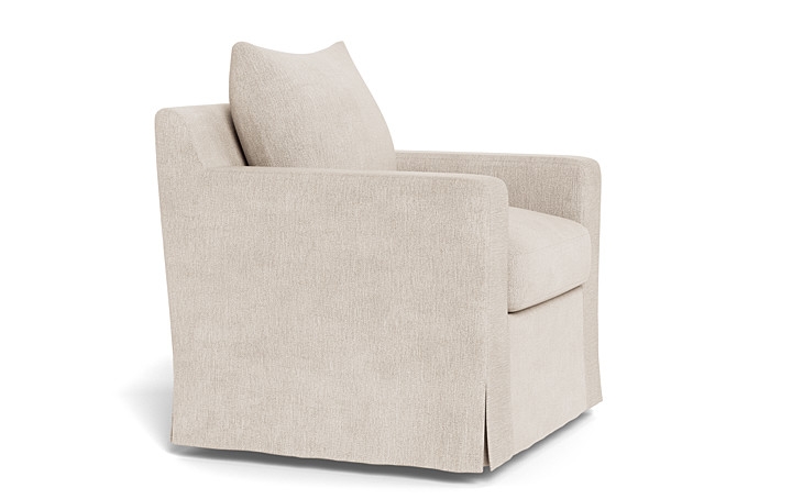 Sloan Slipcovered Swivel Chair - Image 2