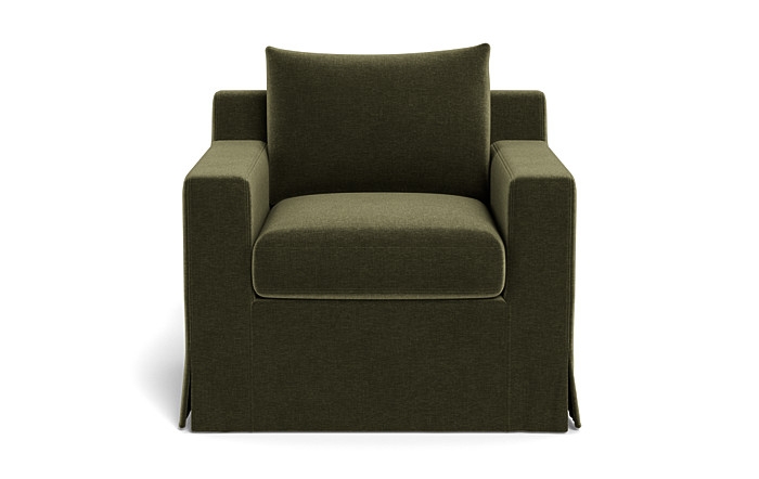Sloan Slipcovered Swivel Glider Accent Chair - Image 0