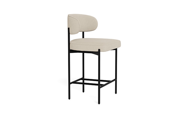 Hollis Metal Framed Upholstered Counter Stool - Image 3