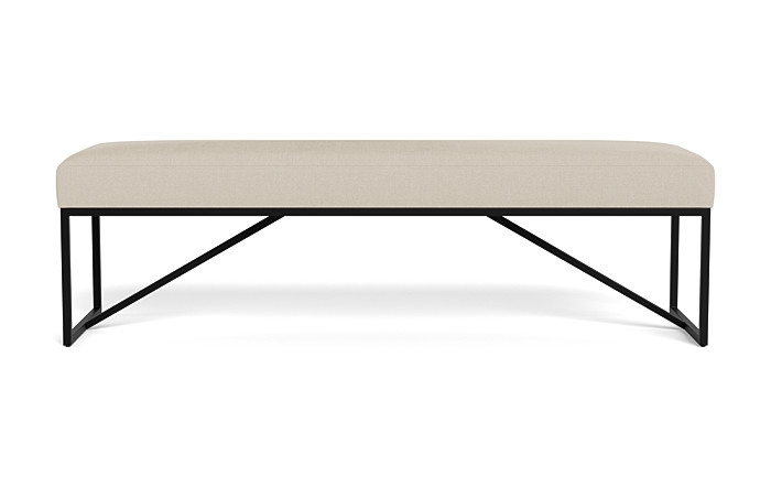 Otto Bench, 48", Black Legs - Image 0