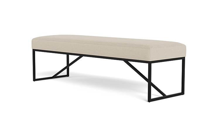 Otto Bench, 48", Black Legs - Image 4