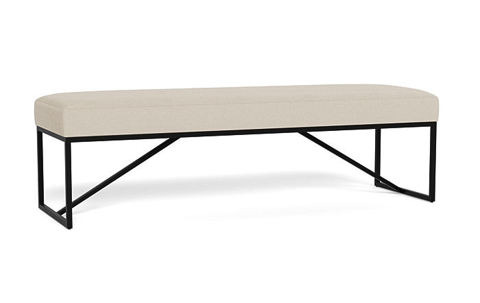 Otto Bench, 48", Black Legs - Image 2