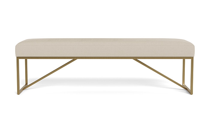 Otto Bench, 48", Gold Legs - Image 0