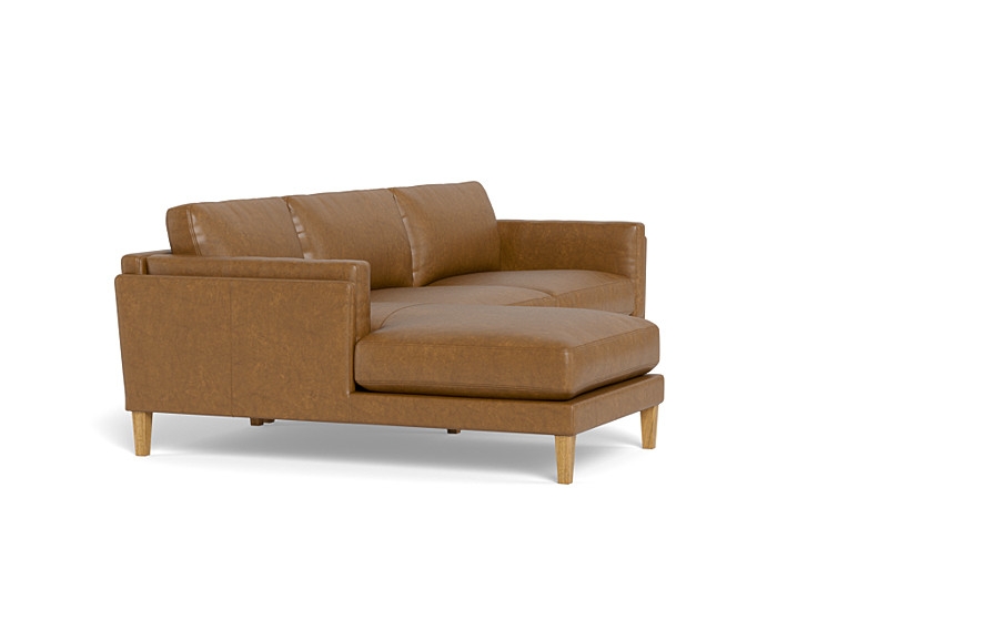 Gaby Leather 3-Seat  Chaise Sectional - Image 1