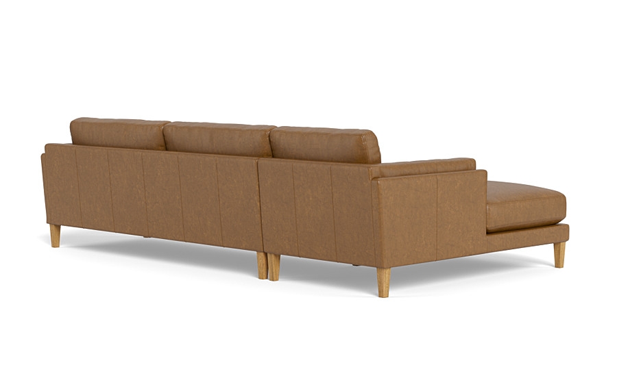Gaby Leather 3-Seat  Chaise Sectional - Image 3