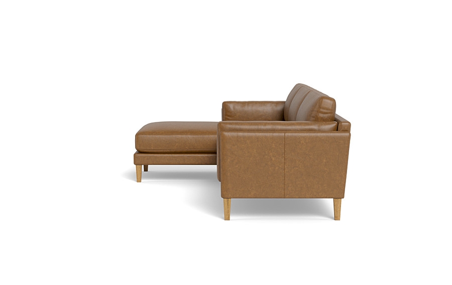 Gaby Leather 3-Seat  Chaise Sectional - Image 4