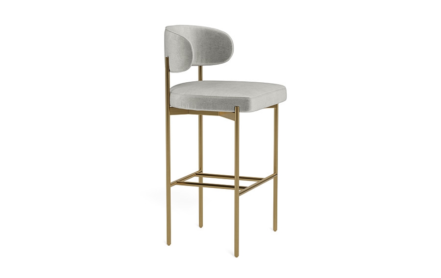 Hollis Metal Framed Upholstered Bar Stool - Image 3