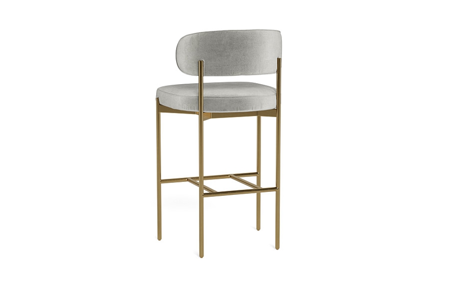 Hollis Metal Framed Upholstered Bar Stool - Image 2