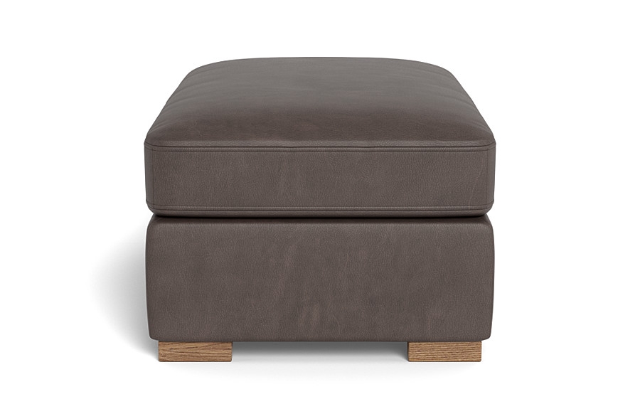 Scarlett Leather Rectangle Ottoman - Image 4