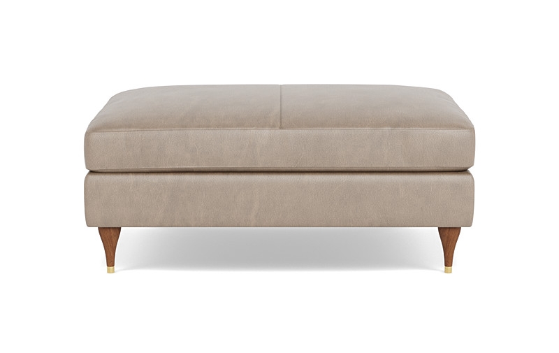 Sloan Leather Ottoman - Image 0