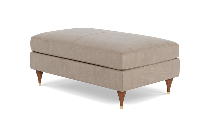 Sloan Leather Ottoman - Image 4
