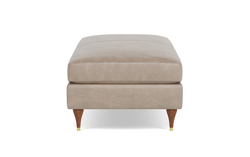 Sloan Leather Ottoman - Image 1