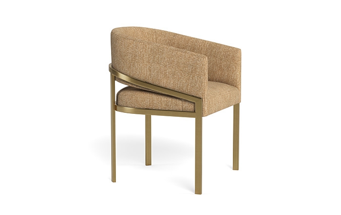 Mina Metal Framed Upholstered Chair - Image 3