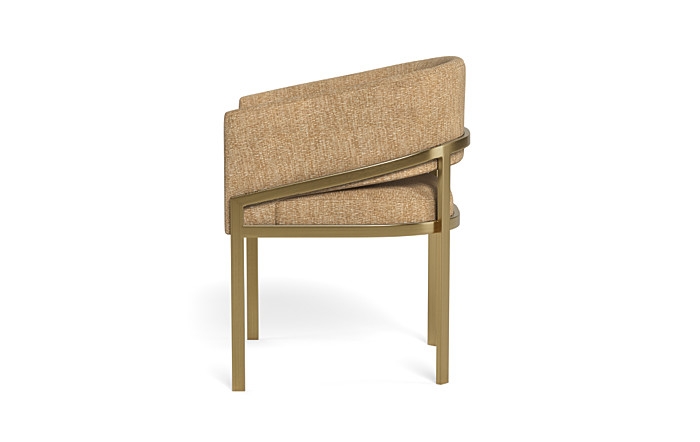 Mina Metal Framed Upholstered Chair - Image 4