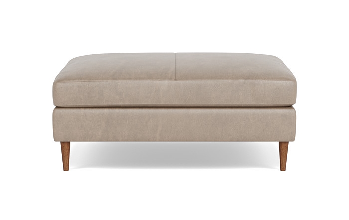 Sloan Leather Ottoman - Image 0