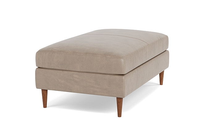 Sloan Leather Ottoman - Image 2