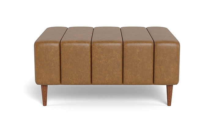Lowen Leather Ottoman - Image 0