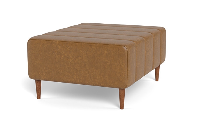 Lowen Leather Ottoman - Image 1