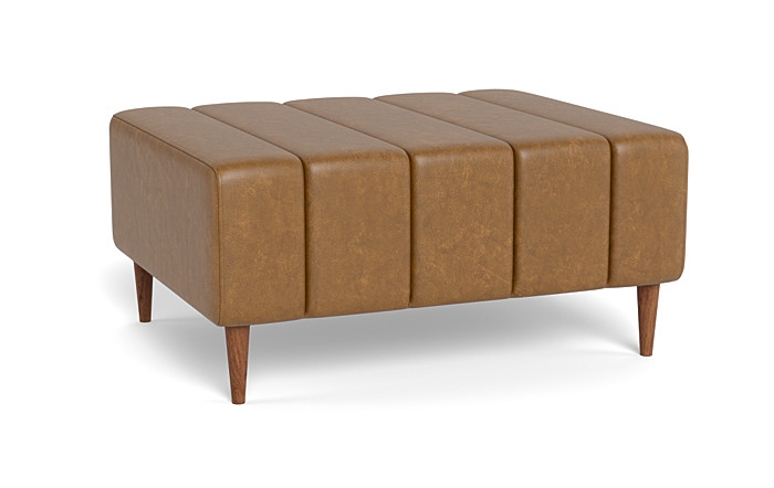 Lowen Leather Ottoman - Image 2