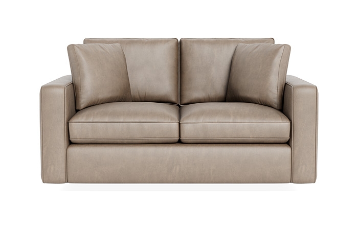 James Leather Loveseat - Image 0