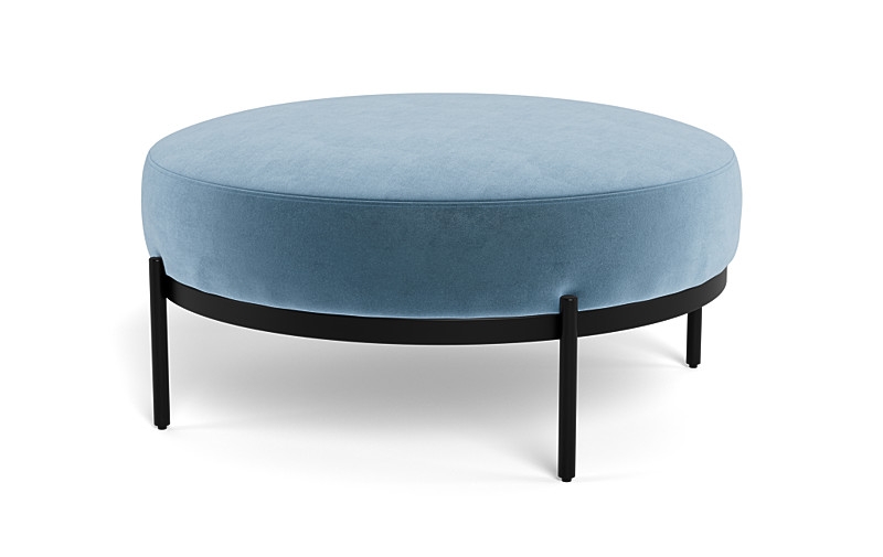 Kyle Round Coffee Table Ottoman - Image 1