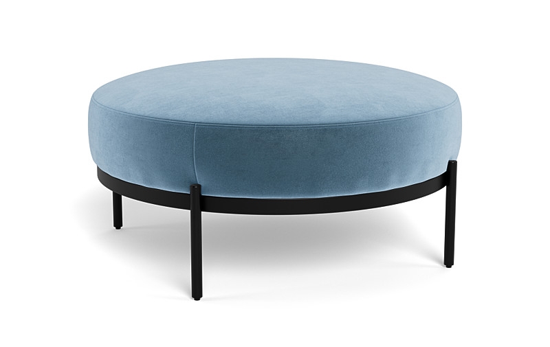 Kyle Round Coffee Table Ottoman - Image 4