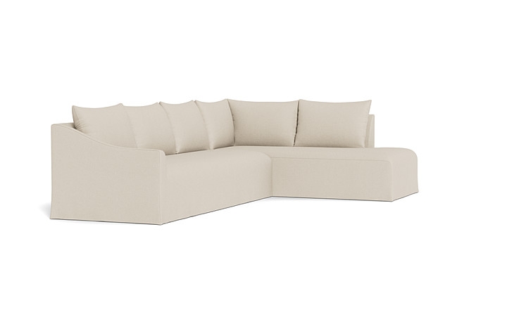 Dixon Slipcovered 4-Seat Right Bumper Sectional - Image 3