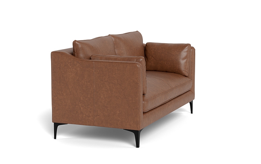 Caitlin Leather Loveseat by The Everygirl® - Image 1
