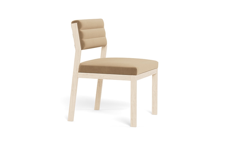 Nora Upholstered Armless Chair - Image 2