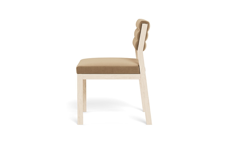 Nora Upholstered Armless Chair - Image 3