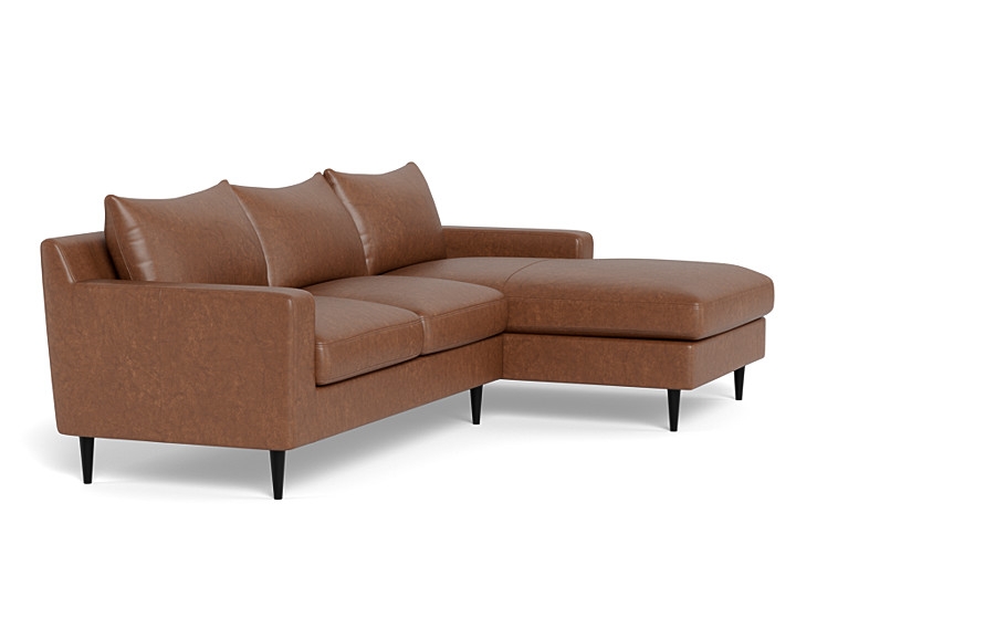 Sloan Leather  Chaise Sectional - Image 3
