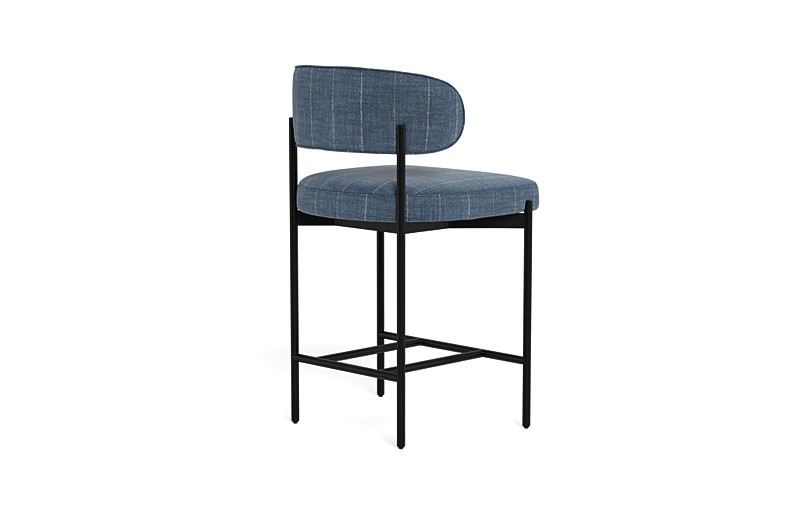 Hollis Metal Framed Upholstered Counter Stool - Image 2