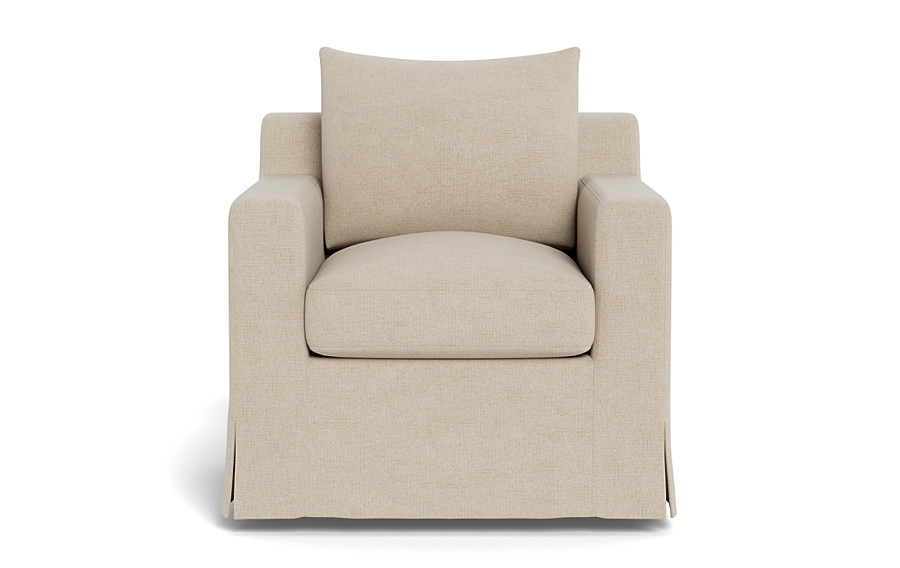 Sloan Slipcovered Swivel Chair - Image 0