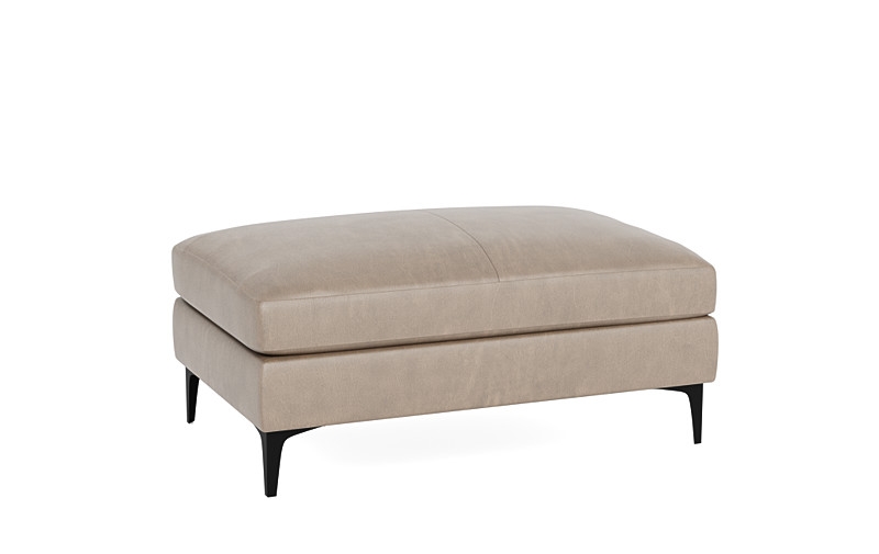 Sloan Leather Storage Ottoman - Image 4