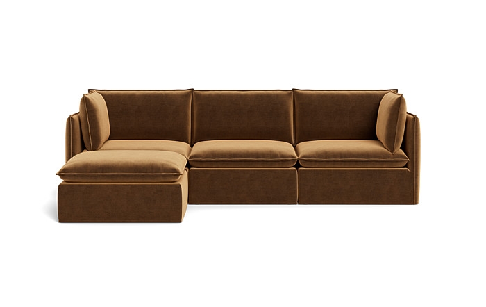 Josie Slipcovered Modular 3-Seat Chaise Sectional - Image 0