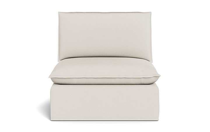 Josie Slipcovered Modular Armless Sofa Unit - Image 0