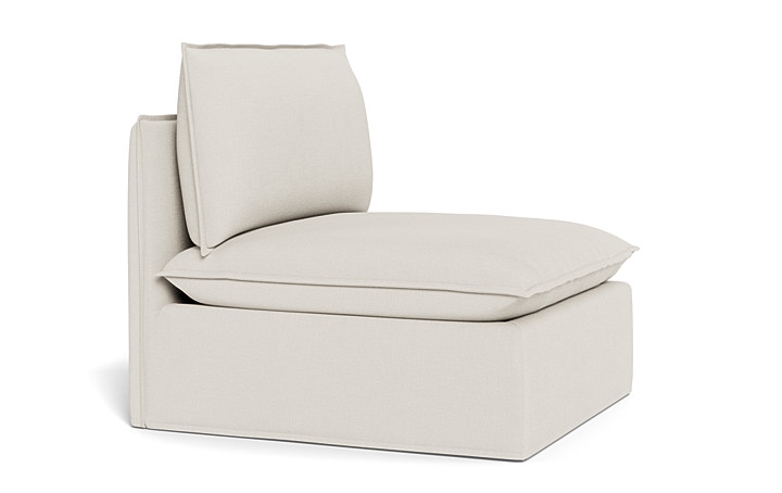 Josie Slipcovered Modular Armless Sofa Unit - Image 1