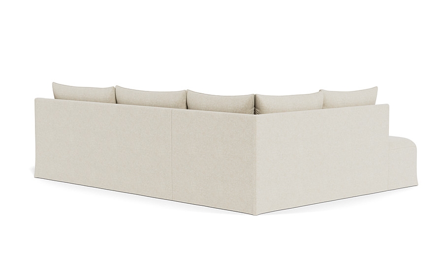 Dixon Slipcovered 3-Seat Left Bumper Sectional - Image 4