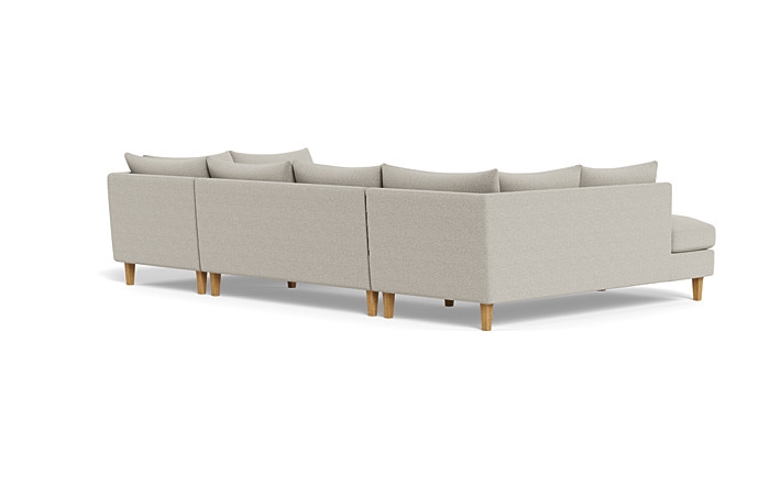 Sloan 3-Piece U-Bumper Sectional - Image 3