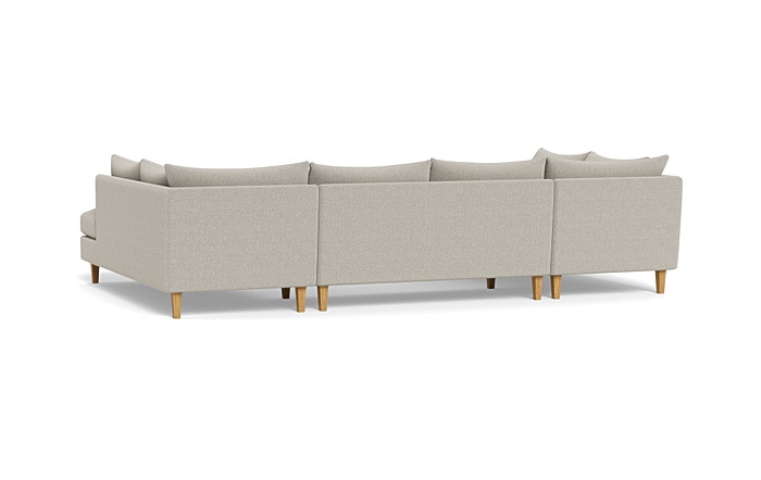 Sloan 3-Piece U-Bumper Sectional - Image 4