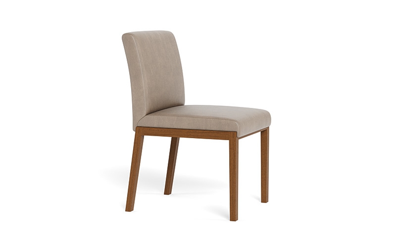 Callen Leather Wood Framed Upholstered Chair - Image 1