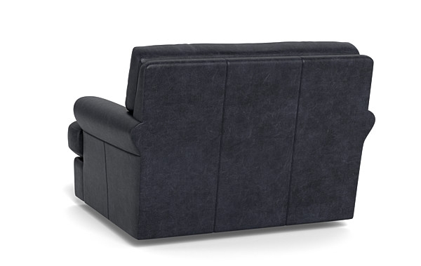 Maxwell Leather Swivel Chair by Apartment Therapy - Image 4