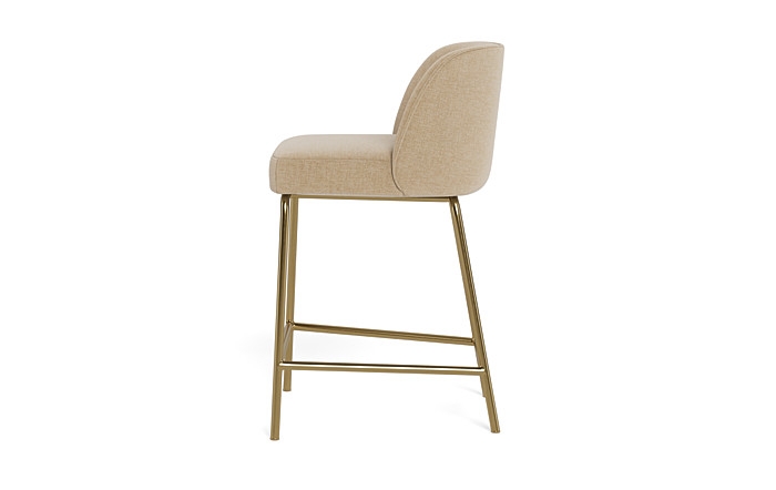 Graham Metal Framed Upholstered Counter Stool - Image 3