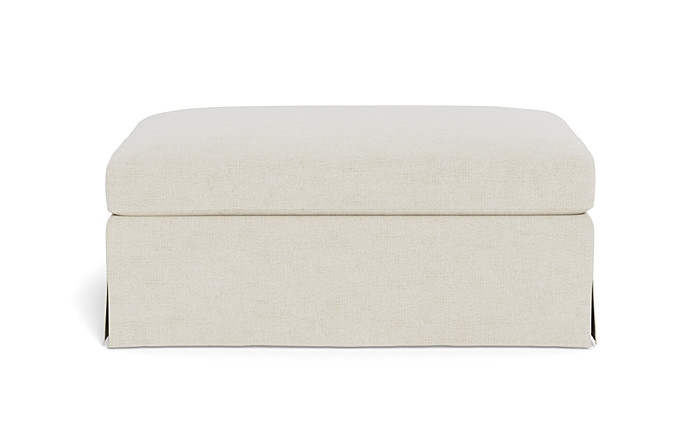 Sloan Slipcovered Ottoman - Image 0