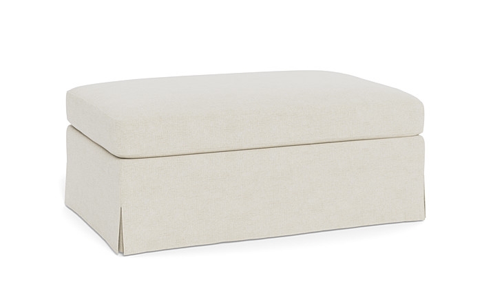 Sloan Slipcovered Ottoman - Image 4