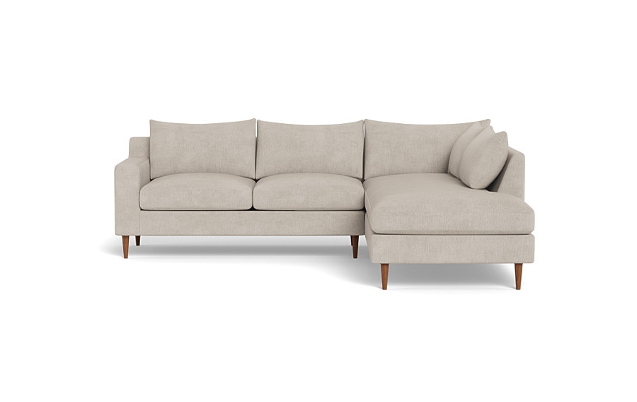 Sloan 3-Seat  Bumper Sectional, Right, 2 cushions, Down alternative fill - Image 0