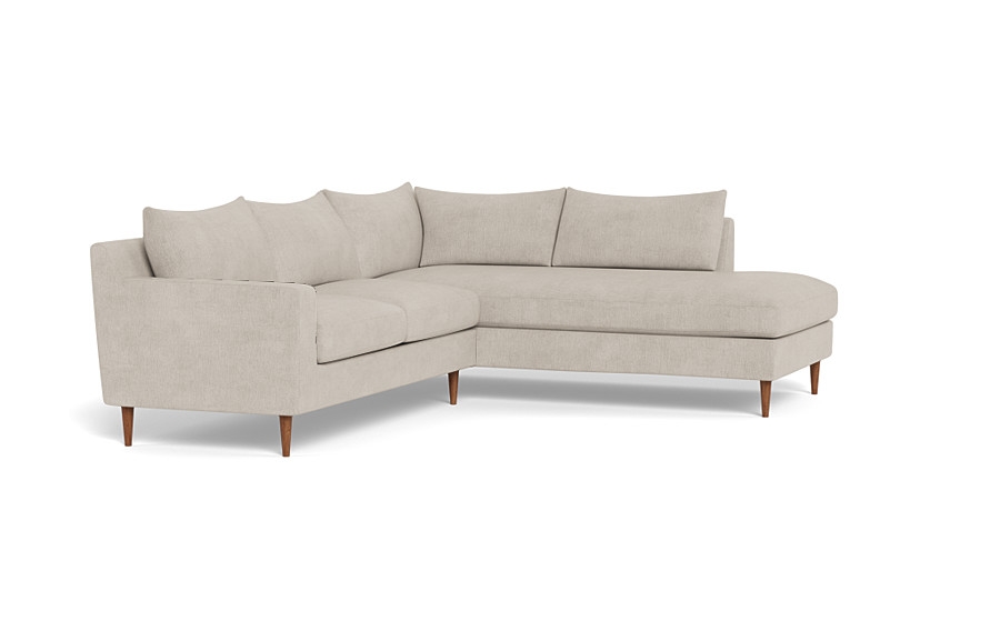 Sloan 3-Seat  Bumper Sectional, Right, 2 cushions, Down alternative fill - Image 3